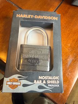 Harley Davidson padlock.
