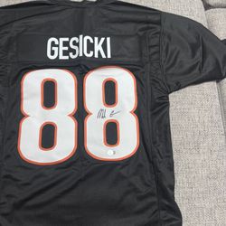 Mike Gesicki Signed Autograph Custom Jersey-Beckett Coa- Cincinnati Bengals