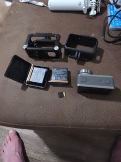 RARELY USED DJI Osmo Action 4K Camera Setup + 3 Batteries & 64GB MicroSD Card