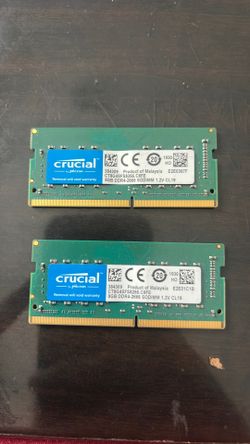 Crucial 8GB DDR4 2666MHz PC4-21300 Laptop SODIMM Memory Ram