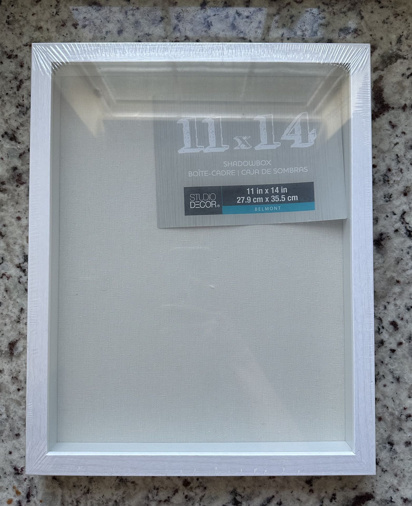 SEALED White Shadow Box 11 x 14 Belmont Studio Decor.