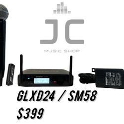 Shure GLXD24 SM58 Mic