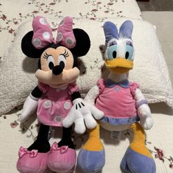 Minnie Mouse & Daisy Duck Disney Plushies