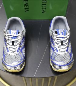 Bottega Shoes/blue And Silver