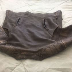 LADIES GENUINE LEATHER BIKER JACKET