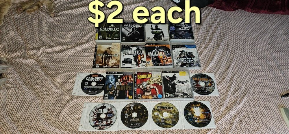 Ps3 Playstation 3 Games ( $2 Each )