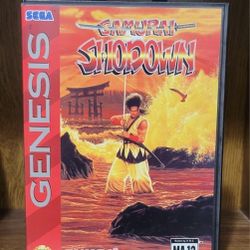 SEGA GENESIS SAMURAI SHODOWN - COMPLETE (TESTED & WORKING) 