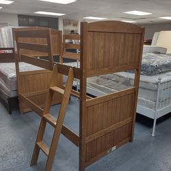 Solid Wood Twin Over Twin BUNK Bed