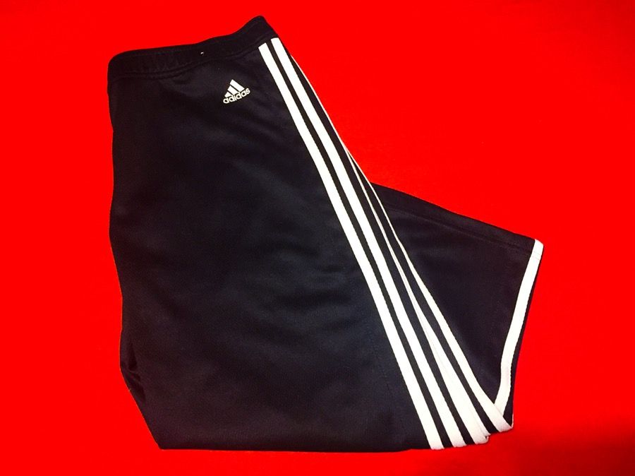 Unisex* Lightweight ADIDAS Navy Capri Pants