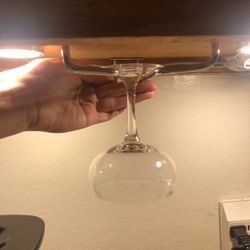Under Cabinet Wine Glass Racks