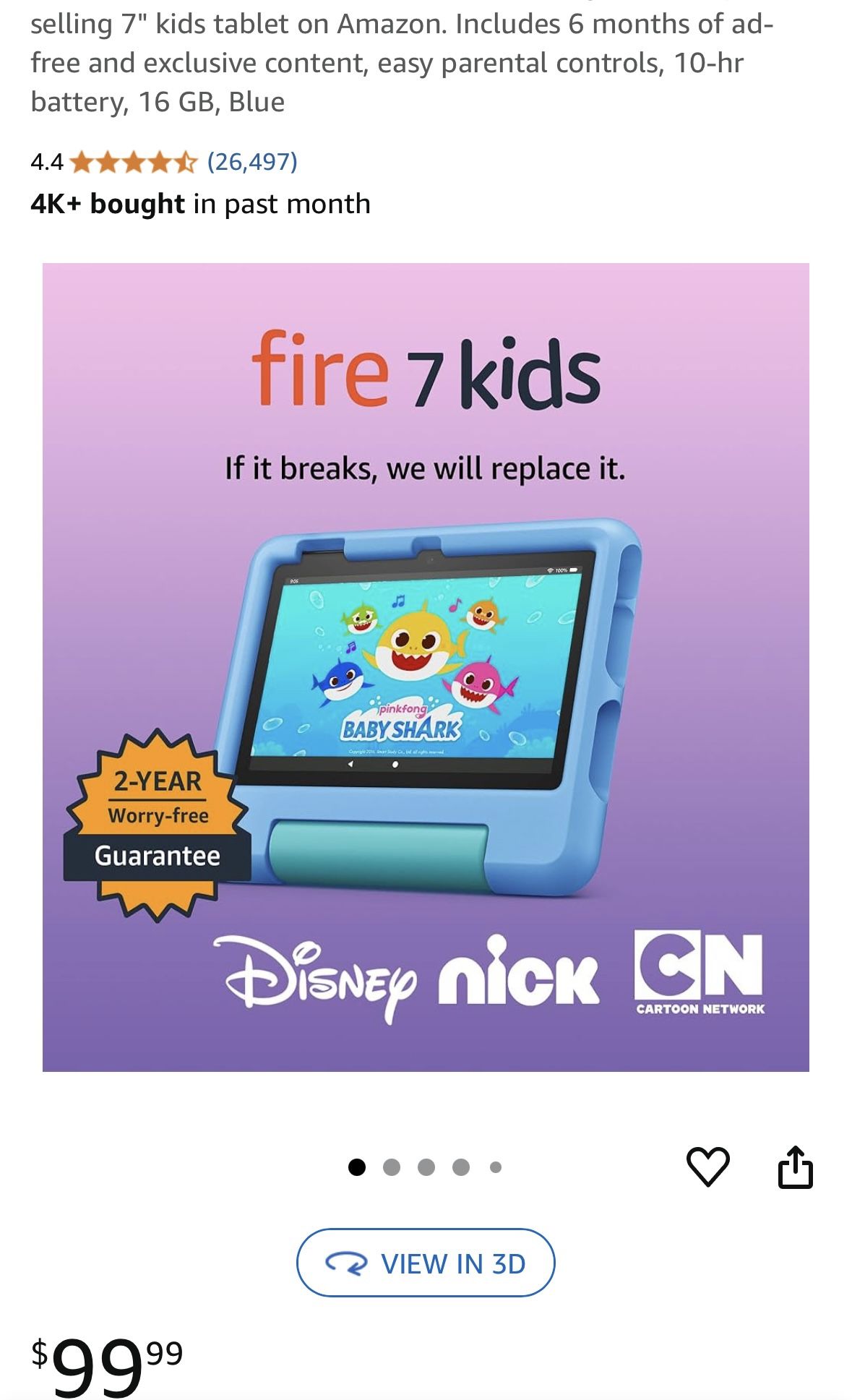 Fire 7 Kids Tablet