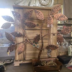 Brass Tree Jewelry Holder