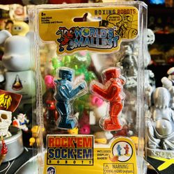 World's Smallest Rock' Em Sock 'Em Robots Micro Figures
