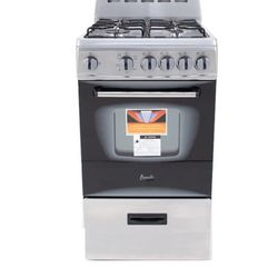 NEW IN BOX AVANTI 20” GAS RANGE WITH A 3 YEAR EXTENDED WARRANTY FULLY TRANSFERABLE 10/29/25