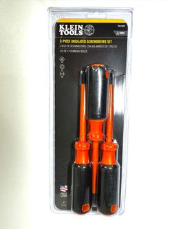 Klein Tools Screwdriver Set 1000Volt Insulated Multi-Colored (3-Piece) Hand Tool