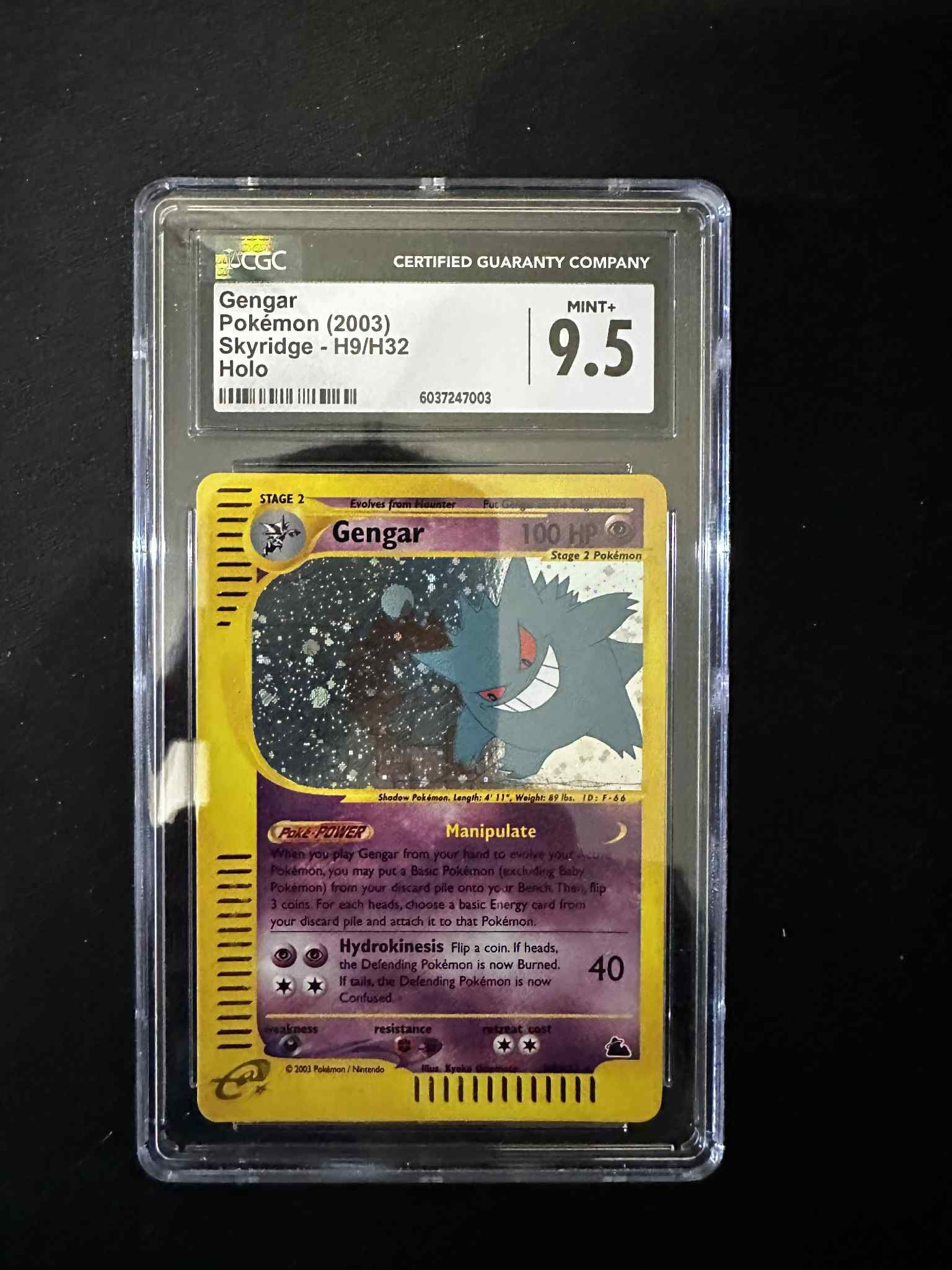 CGC 9.5 Skyridge Gengar Holo