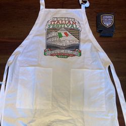 Italian Festival Cooking Apron & Koozie