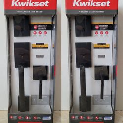 Kwikset san clemente matte Black Handleset