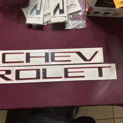Chevy Insert Letters