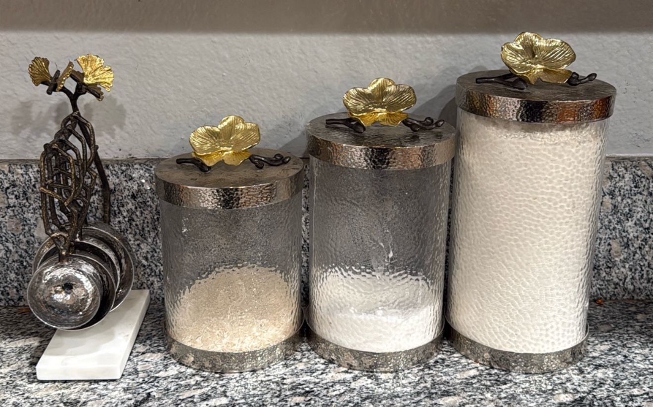 Michael Aram Canisters and Measuring Cups