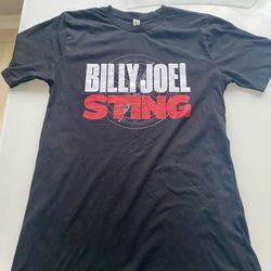 Brand New! Billy Joel/Sting Concert T Shirt 