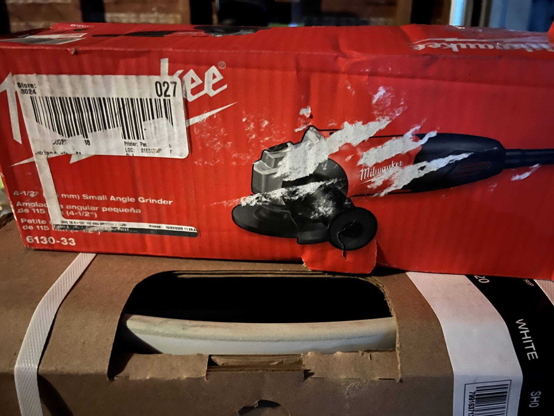 Milwaukee 7 Amp Corded 4-1/2 in. Small Angle Grinder with Sliding Lock-On Switch