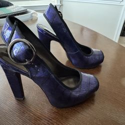 Purple black Heels 