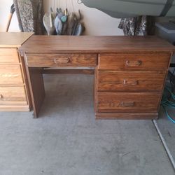 Desk..Classic Ranch Oak..Country Style.55 By 31 By 20