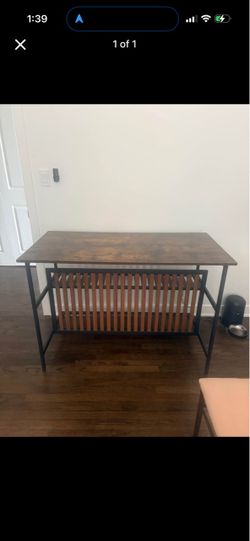 Wood/Metal Console Table