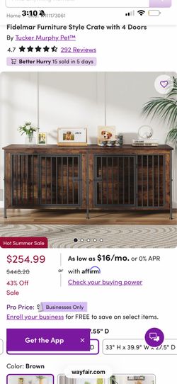 Nice large double dog crate