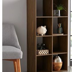 Bookcase, Bookshelves, 8 Cubes, Canyon Walnut
