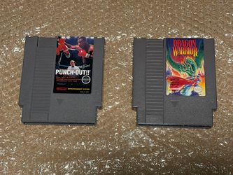 Mike Tyson's Punch-Out!! & Dragon Warrior NES GAMES