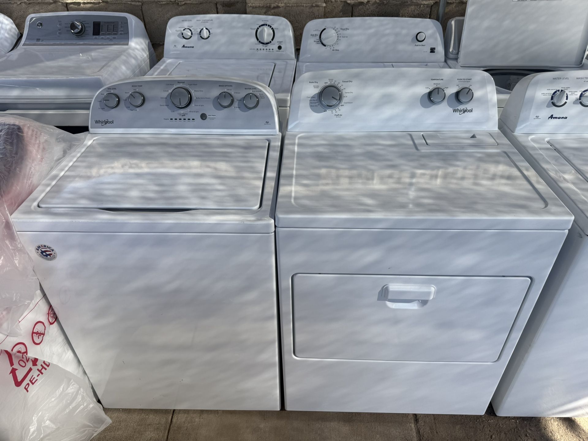 Whirlpool washer and electric dryer Large capacity 3.5&7.0 cuft