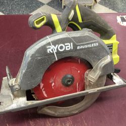 RYOBI 18V LITHIUM CORDLESS CIRCULAR SAW 7-1/4” ONE+ BRUSHLESS **TOOL ONLY**