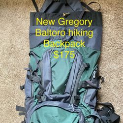 Hiking BACKPACK New Gregory Beltoro $175