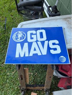 Dallas Mavericks Go Mavs Yard Sign