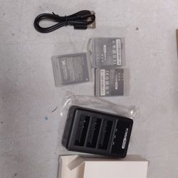 BRWH-B077XS25L9 PowerTrust 3-Pack AZ16-1 Replacement Battery and LED 3-Channel USB Charger for Xiaomi Yi 2 4K yi lite Action Camera