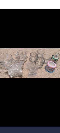 Misc candle holder lot