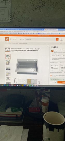 Glacier Bay Undermount Sink with Faucet