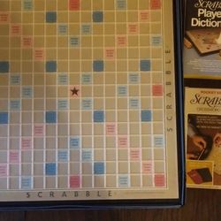 Vintage Deluxe Scrabble Game +extras 