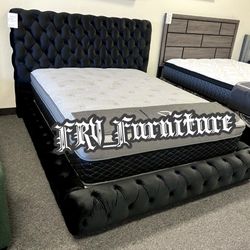 New Queen Bed Frame With Mattress 
