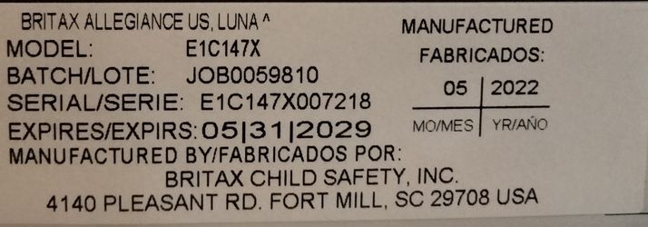 Britax allegiance best sale luna