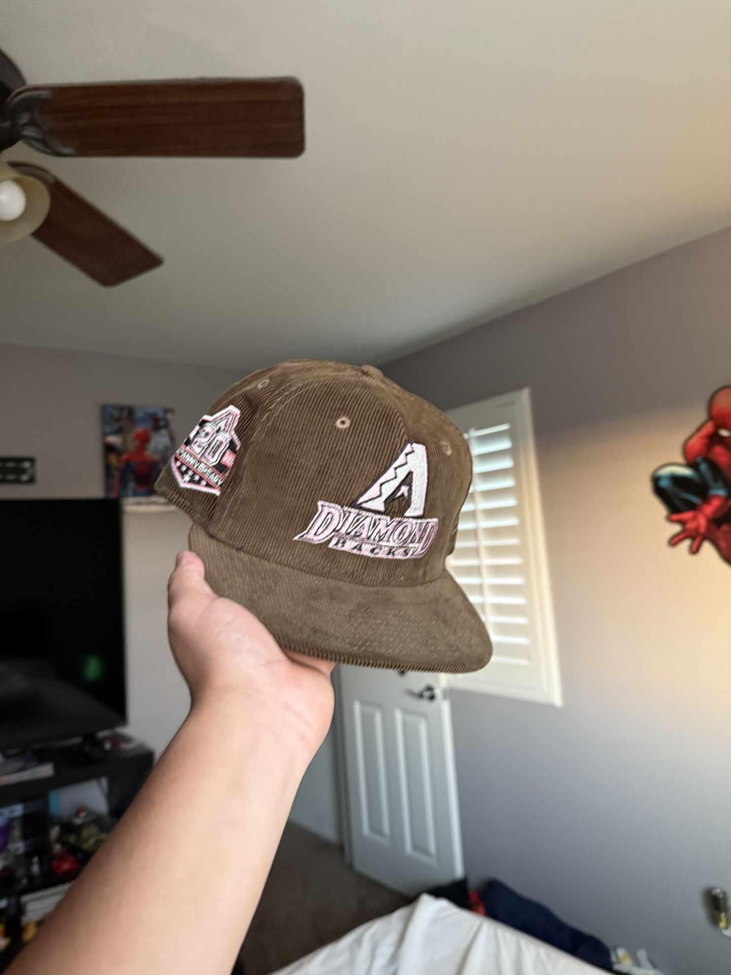 Diamondbacks Corduroy Fitted Hat 7 1/8
