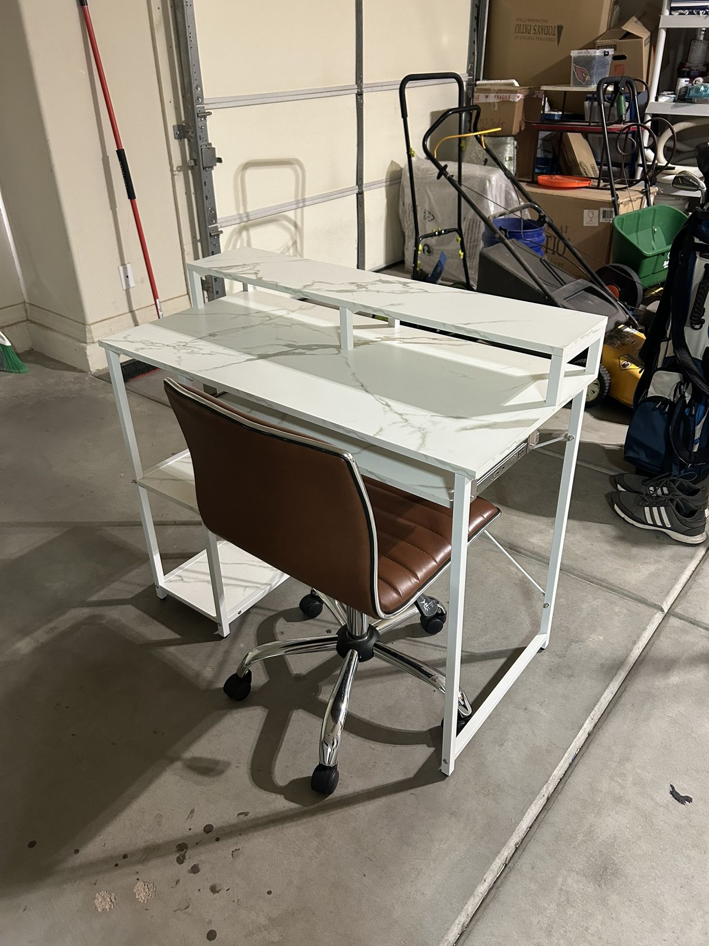Small desk and chair