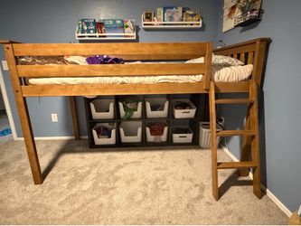 Twin low loft bed