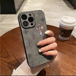 Chrome Hearts Phone Case, Silver, Reflective, Good Quality 