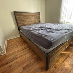 Queen Size Bed, Bed frame ONLY. Mattress NOT Included.