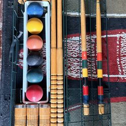 Full Vintage Sportcraft croquet set