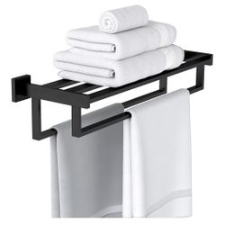 New Double Towel Bar, 24 Inch Towel Racks for Bathroom Wall Mounted, Bathroom Towel Rack, Towel Rack