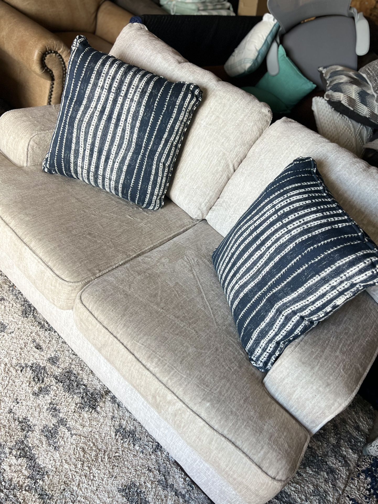 Deltona Loveseat, Parchment by Ashley Furniture